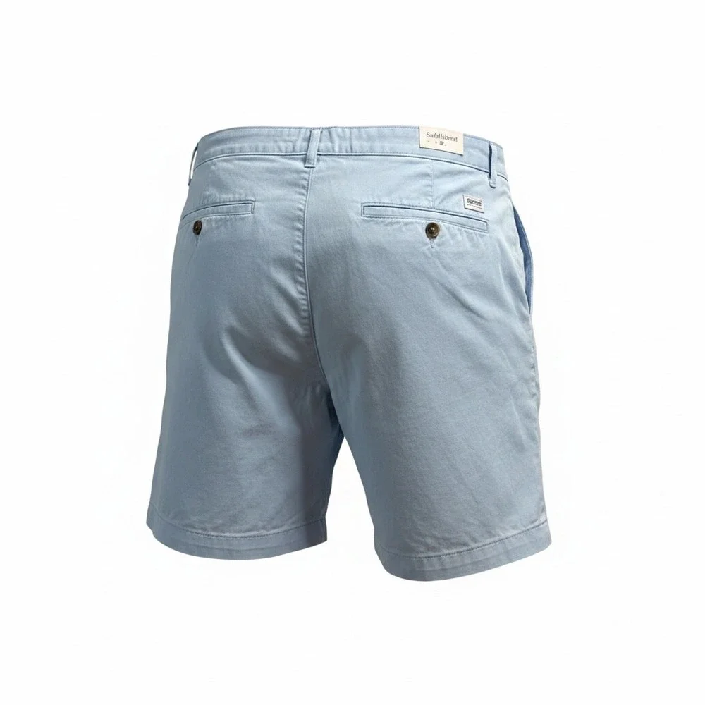 Saddlebred Mens Comfort Flex 7 Inseam Flat Front Shorts Jazz Blue Size 36 NWT